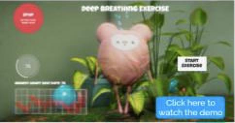 Onenessy deep breathing exercise game
